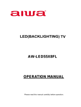 Aiwa AW-LED55X8FL Operating instructions