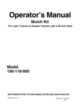 MTD Mulch Kit 190-118-000 User manual