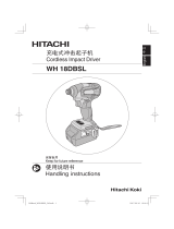 Hitachi WH 18DBSL Handling Instructions Manual