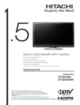 Hitachi UT32A302W User manual