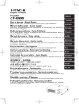 Hitachi Performa CP-RS55 User's Manual And Quick Manual