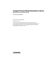 Compaq ProLiant ML330 Generation 2 Maintenance And Service Manual