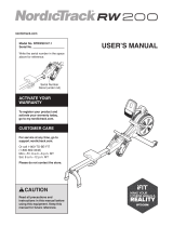 NordicTrack RW200 User manual