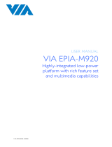 VIA Technologies EPIA-M920 User manual