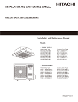 Hitachi RAS-1.5UNESNH1 Installation and Maintenance Manual
