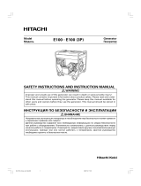Hitachi E100 User manual