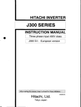 Hitachi J300 series User manual