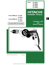 Hitachi D 10VG Technical Data And Service Manual