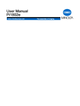Minolta Pi1802e User manual