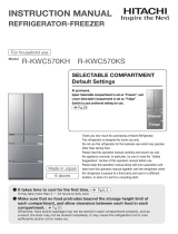 Hitachi R-KWC570KS User manual