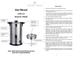 Sentinel PA0220 User manual