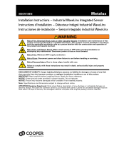 Cooper Metalux WaveLinx Installation Instructions Manual