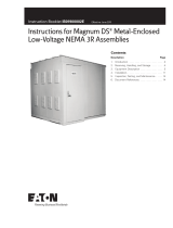 Eaton NEMA 3R low voltage switchgear Operating instructions