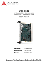 ADLINK Technology cPCI-6525 User manual