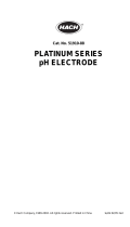 Hach Platinum Series User manual