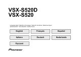 Pioneer VSX-S520 Owner's manual
