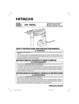 Hitachi DH 18DSL User manual