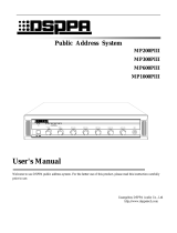 DSPPA MP600PIII User manual