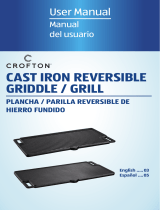 Crofton Cast Iron Reversible Griddle Grill User manual