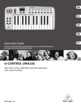 Behringer U-CONTROL UMA S UMA25S Quick start guide