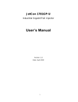 Korenix JetCon 1701GP-U User manual