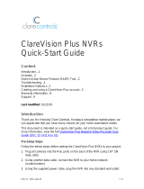 Clare Controls ClareVision Plus Quick start guide