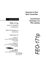 Miranda PicoLink Series FEO-171p Manual To Installation And Operation