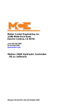 MCE Motion 2000 Hydraulic v9 42-02-1P21 A9 User manual