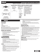 Eaton Halo PTW250 twin-head floodlight User manual