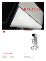 Varimixer Kodiak30 Operating instructions