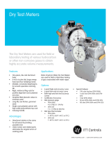 ITT Controls RMG DRY TEST METERS Owner's manual