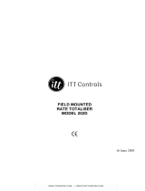 ITT Controls 202D Rate Totaliser Owner's manual