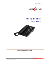 Escene WS118-P User manual