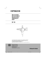 Hitachi D 13 User manual