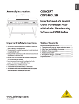 Behringer CDP2400USB Assembly Instructions