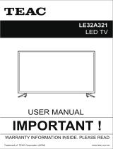 TEAC LE32A321 User manual