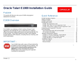 Oracle Talari E1000 Installation guide