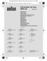 Braun MPZ 22 Owner's manual