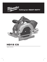 Milwaukee HD18 CS Original Instructions Manual