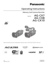 Panasonic AGCX10E Operating instructions