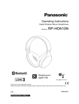 Panasonic RPHD610NE Operating instructions