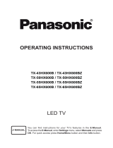 Panasonic TX65HX600B Operating instructions