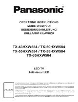 Panasonic TX50HXW584 Operating instructions