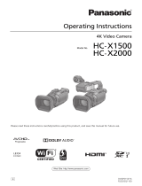 Panasonic HCX1500E Operating instructions