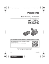 Panasonic HCX1500E Operating instructions