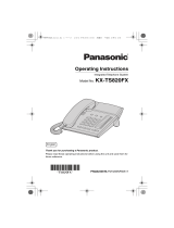Panasonic KXTS820FX Operating instructions