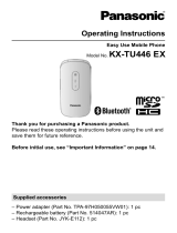Panasonic KXTU446EXG Operating instructions
