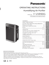 Panasonic FVXR90G Operating instructions
