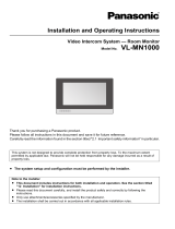 Panasonic VLMN1000BX Operating instructions