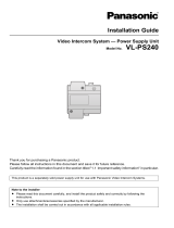 Panasonic VLPS240SX Operating instructions